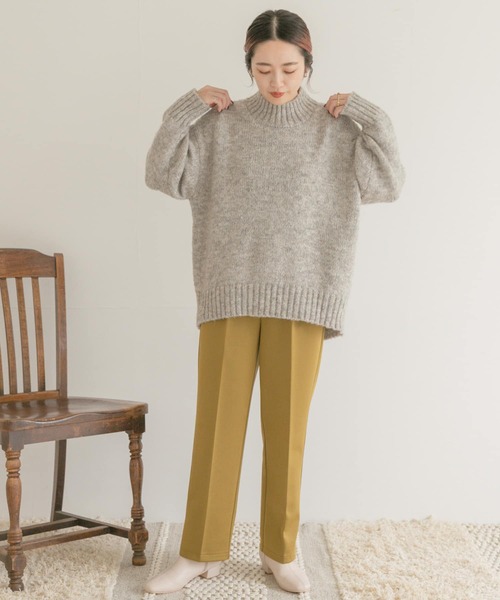 ITEMS URBANRESEARCH（アイテムズ アーバンリサーチ）の「カットストレートパンツ（その他パンツ・レディース・グリーン/ベージュ/ブラック・FREE）」の8枚目の写真