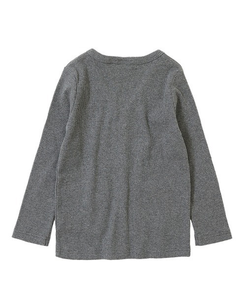 devirock(デビロック)の「無地リブカーディガン(カーディガン/ボレロ・キッズ・ライトブラウン/ブラック/ラベンダー/ブルー系その他2/グリーン系その他/ヘザーチャコール/モカ/スモークピンク/カーキ/ブルー系その他/ワイン/ネイビー/ダークグリーン/パープル系その他/チャコール・150cm/120cm/140cm/160cm/100cm/110cm/130cm)」の19枚目の写真