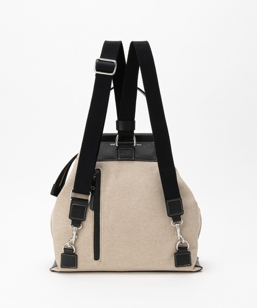 IACUCCI（イアクッチ）の「ソルベット BP CANVAS/CERVO（バックパック/リュック・レディース・ブラック/グレイッシュベージュ・FREE）」の6枚目の写真