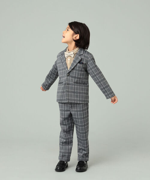 B:MING by BEAMS（ビーミングバイビームス）の「B:MING by BEAMS / CEREMONY ポンチ ロングパンツ（100~130cm）（スーツパンツ・キッズ・ネイビー/グレー系その他/ネイビー系・130/100/110/120）」の4枚目の写真