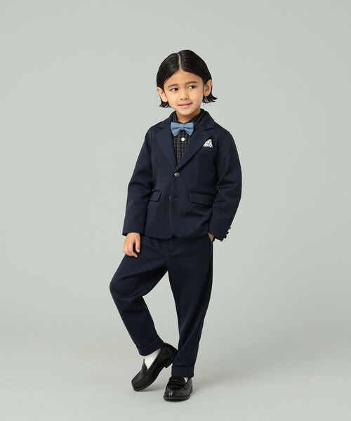 B:MING by BEAMS（ビーミングバイビームス）の「B:MING by BEAMS / CEREMONY ポンチ ロングパンツ（100~130cm）（スーツパンツ・キッズ・ネイビー/グレー系その他/ネイビー系・130/100/110/120）」の5枚目の写真