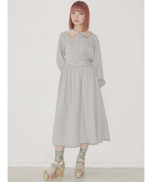 merry jenny(メリージェニー)の「flowerスカラップカラーワンピース(ワンピース・レディース・ピンク/グリーン/ライトブルー・FREE)」の8枚目の写真