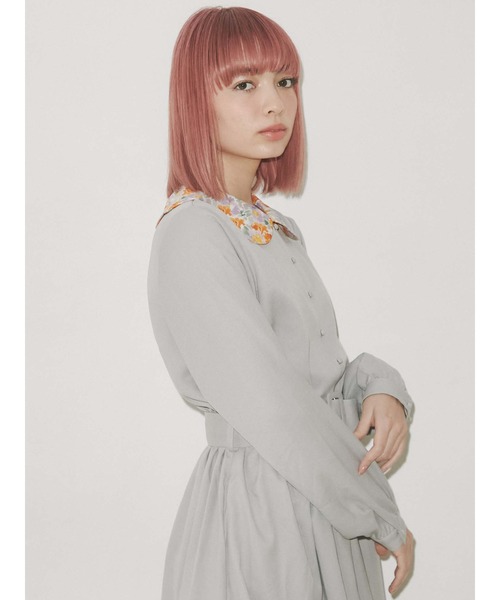 merry jenny(メリージェニー)の「flowerスカラップカラーワンピース(ワンピース・レディース・ピンク/グリーン/ライトブルー・FREE)」の9枚目の写真