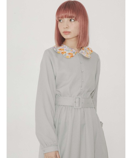 merry jenny(メリージェニー)の「flowerスカラップカラーワンピース(ワンピース・レディース・ピンク/グリーン/ライトブルー・FREE)」の12枚目の写真