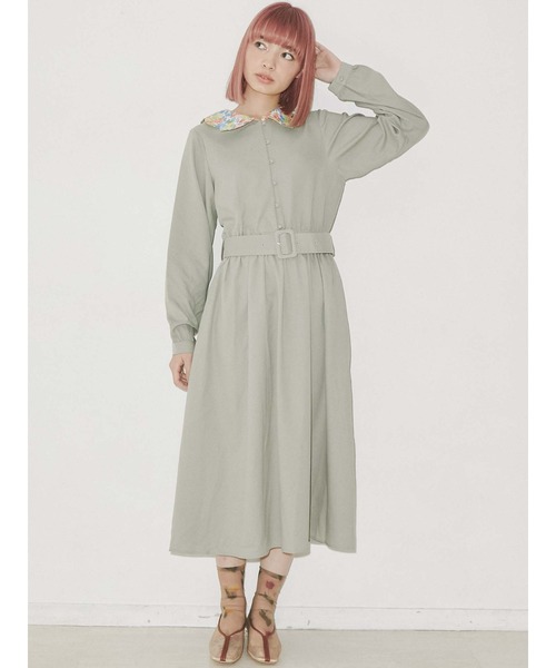 merry jenny(メリージェニー)の「flowerスカラップカラーワンピース(ワンピース・レディース・ピンク/グリーン/ライトブルー・FREE)」の13枚目の写真