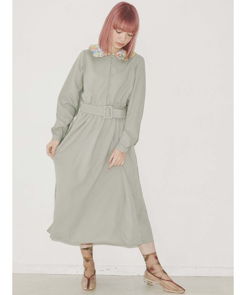 merry jenny(メリージェニー)の「flowerスカラップカラーワンピース(ワンピース・レディース・ピンク/グリーン/ライトブルー・FREE)」の16枚目の写真