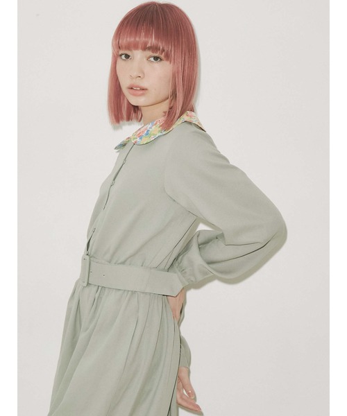 merry jenny(メリージェニー)の「flowerスカラップカラーワンピース(ワンピース・レディース・ピンク/グリーン/ライトブルー・FREE)」の19枚目の写真