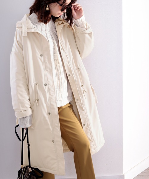 classicalelf（クラシカルエルフ）の「暖か万能！2wayリバーシブルモッズコート（モッズコート・メンズ・ブラック/アイボリー/カーキ・LARGE/MEDIUM/X-LARGE）」の2枚目の写真