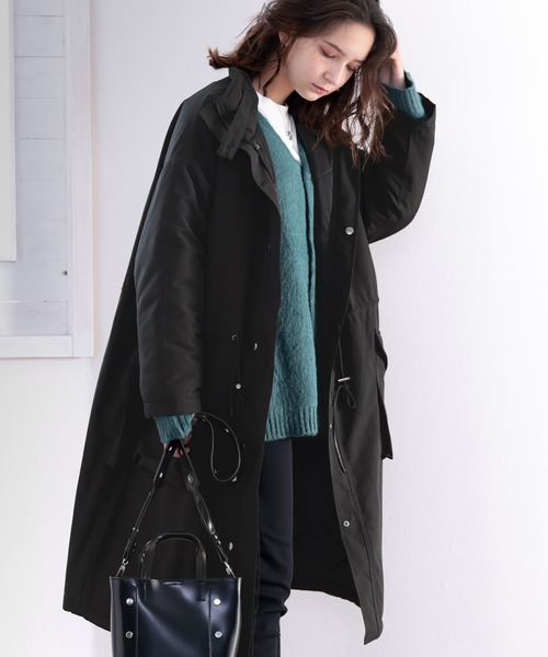 classicalelf（クラシカルエルフ）の「暖か万能！2wayリバーシブルモッズコート（モッズコート・メンズ・ブラック/アイボリー/カーキ・LARGE/MEDIUM/X-LARGE）」の3枚目の写真