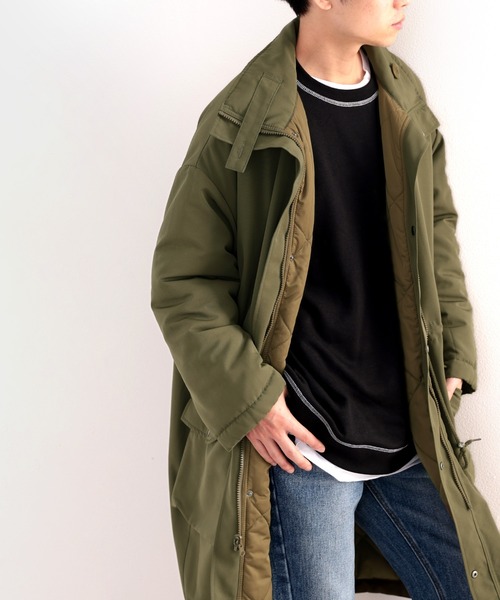 classicalelf（クラシカルエルフ）の「暖か万能！2wayリバーシブルモッズコート（モッズコート・メンズ・ブラック/アイボリー/カーキ・LARGE/MEDIUM/X-LARGE）」の20枚目の写真