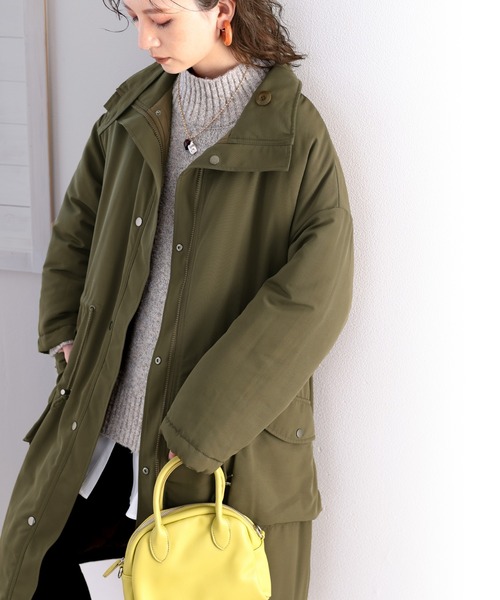 classicalelf（クラシカルエルフ）の「暖か万能！2wayリバーシブルモッズコート（モッズコート・メンズ・ブラック/アイボリー/カーキ・LARGE/MEDIUM/X-LARGE）」の10枚目の写真