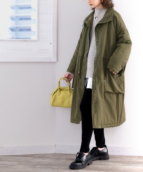 classicalelf（クラシカルエルフ）の「暖か万能！2wayリバーシブルモッズコート（モッズコート・メンズ・ブラック/アイボリー/カーキ・LARGE/MEDIUM/X-LARGE）」の17枚目の写真