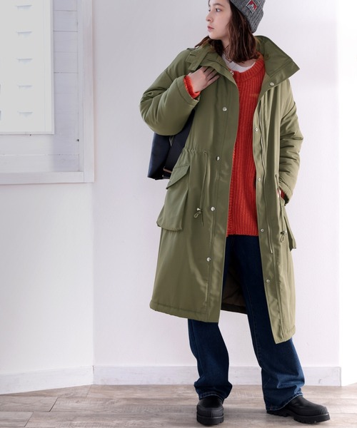 classicalelf（クラシカルエルフ）の「暖か万能！2wayリバーシブルモッズコート（モッズコート・メンズ・ブラック/アイボリー/カーキ・LARGE/MEDIUM/X-LARGE）」の4枚目の写真