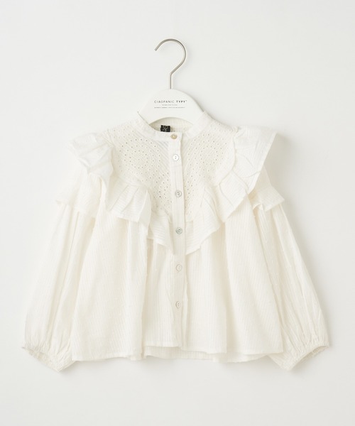 CIAOPANIC TYPY（チャオパニックティピー）の「【KIDS】indiaレースブラウス（シャツ/ブラウス・キッズ・ブラック/ホワイト・SMALL/MEDIUM/LARGE/X-LARGE/XX-LARGE）」の5枚目の写真