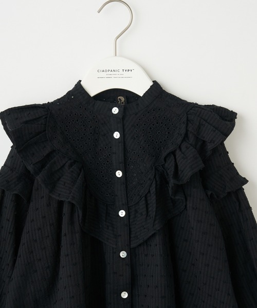 CIAOPANIC TYPY（チャオパニックティピー）の「【KIDS】indiaレースブラウス（シャツ/ブラウス・キッズ・ブラック/ホワイト・SMALL/MEDIUM/LARGE/X-LARGE/XX-LARGE）」の7枚目の写真