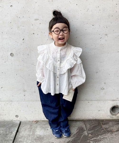 CIAOPANIC TYPY（チャオパニックティピー）の「【KIDS】indiaレースブラウス（シャツ/ブラウス・キッズ・ブラック/ホワイト・SMALL/MEDIUM/LARGE/X-LARGE/XX-LARGE）」の13枚目の写真