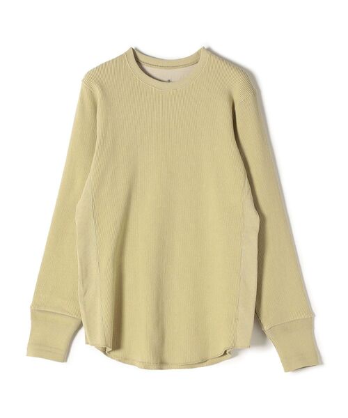 SHIPS Days(シップスデイズ)の「SHIPS Days:ジャージーリブクルーネックプルオーバー(Tシャツ/カットソー・レディース・オフホワイト/ブラック/イエロー系その他・ONE SIZE)」の1枚目の写真