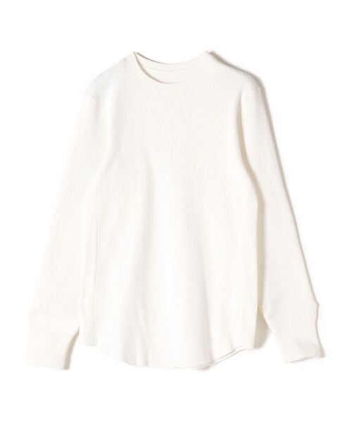 SHIPS Days(シップスデイズ)の「SHIPS Days:ジャージーリブクルーネックプルオーバー(Tシャツ/カットソー・レディース・オフホワイト/ブラック/イエロー系その他・ONE SIZE)」の2枚目の写真