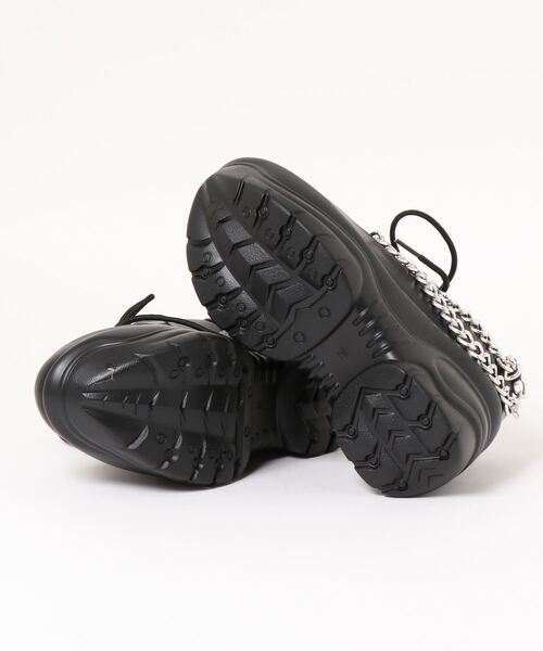 Jamie エーエヌケー（ジェイミーエーエヌケー）の「チェーンスニーカー（スニーカー・レディース・ブラック・M/L）」の3枚目の写真