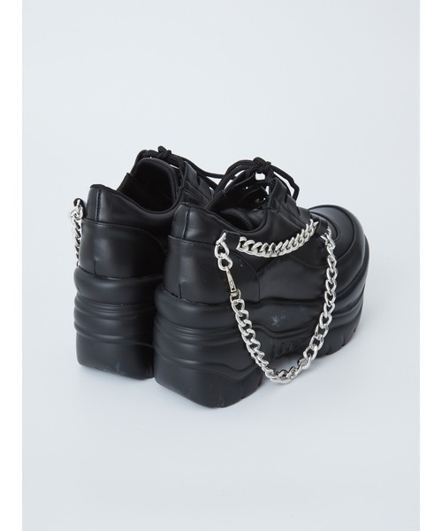 Jamie エーエヌケー（ジェイミーエーエヌケー）の「チェーンスニーカー（スニーカー・レディース・ブラック・M/L）」の8枚目の写真