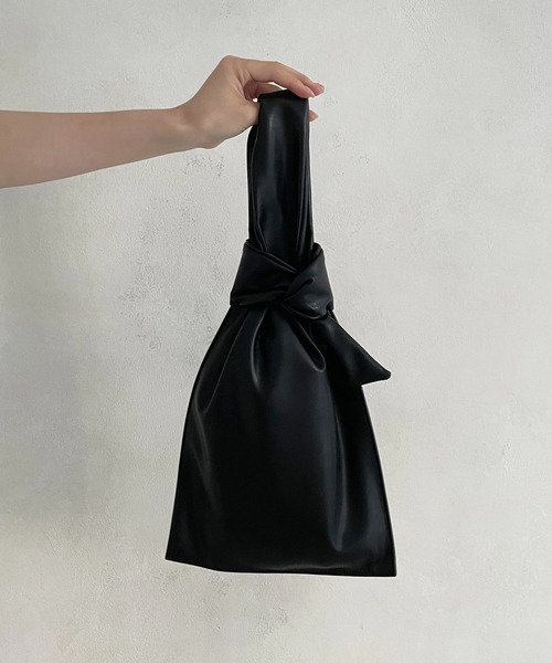 CAPRICIEUX LE'MAGE(カプリシューレマージュ)の「リボン1ハンドルバッグ(ハンドバッグ・レディース・ブラック/キャメル・FREE)」の10枚目の写真