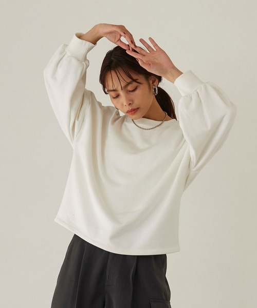 179/WG（イチナナキュウダブルジー）の「オーバースウェットプル（その他トップス・レディース・オフホワイト/イエロー/グリーン・FREE）」の2枚目の写真