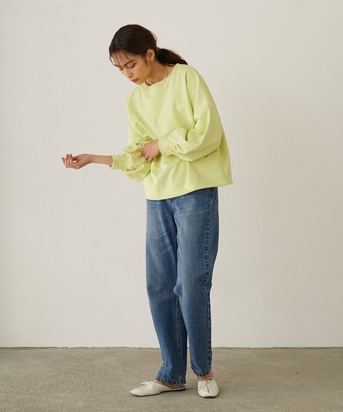 179/WG（イチナナキュウダブルジー）の「オーバースウェットプル（その他トップス・レディース・オフホワイト/イエロー/グリーン・FREE）」の15枚目の写真