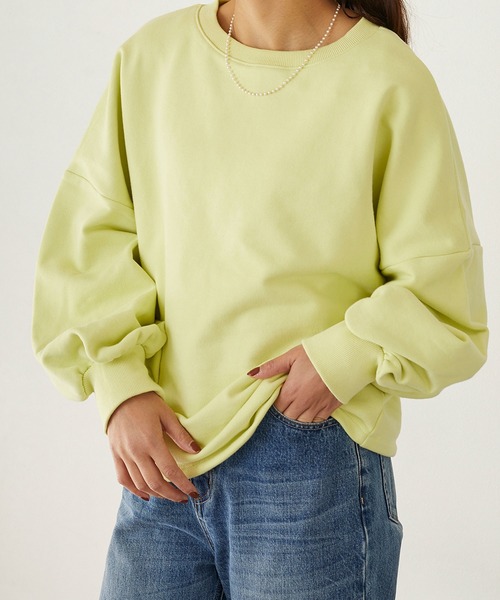 179/WG（イチナナキュウダブルジー）の「オーバースウェットプル（その他トップス・レディース・オフホワイト/イエロー/グリーン・FREE）」の14枚目の写真
