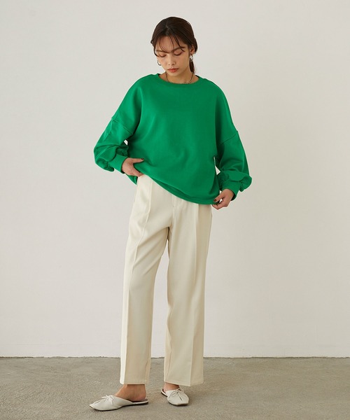 179/WG（イチナナキュウダブルジー）の「オーバースウェットプル（その他トップス・レディース・オフホワイト/イエロー/グリーン・FREE）」の8枚目の写真