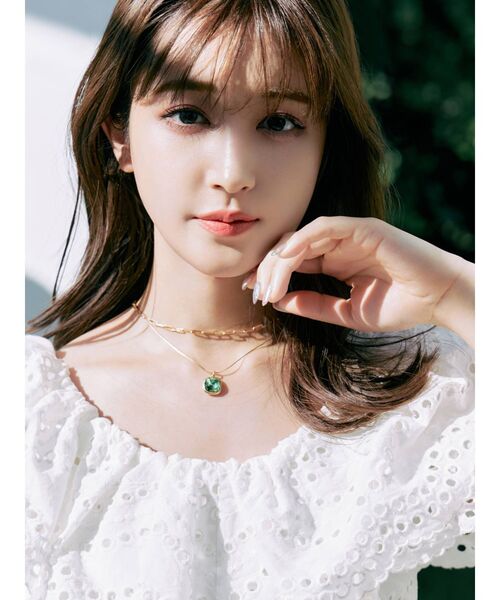 MERCURYDUO（マーキュリーデュオ）の「【MERCURYDUO×新希咲乃】2WAYカットワークバックリボンブラウス（シャツ/ブラウス・レディース・オフホワイト/ブルー/ラベンダー・FREE）」の17枚目の写真