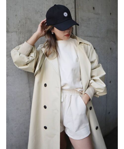 EVRIS（エヴリス）の「スウェットショートパンツ【セットアップ着用可能】（スウェットパンツ・レディース・グリーン/アイボリー/ブラック・FREE）」の12枚目の写真