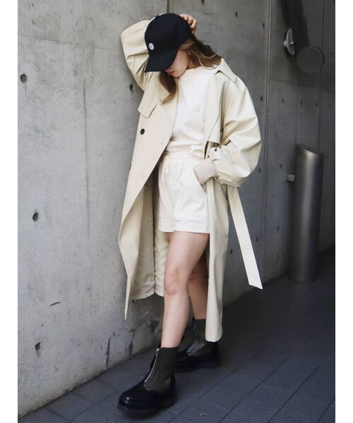 EVRIS（エヴリス）の「スウェットショートパンツ【セットアップ着用可能】（スウェットパンツ・レディース・グリーン/アイボリー/ブラック・FREE）」の13枚目の写真