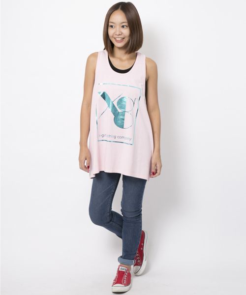 XG タンクトップ X-girl（エックスガール）の「XG LOGO BIG TANK TOP（タンク