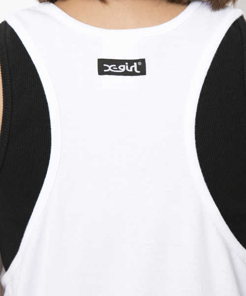 XG タンクトップ X-girl（エックスガール）の「XG LOGO BIG TANK TOP（タンク