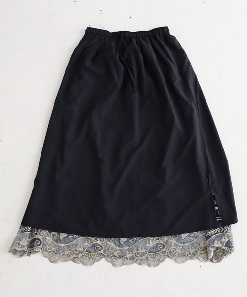antiqua（アンティカ）の「チュールレーススカート（スカート・レディース・ネイビー・FREE）」の11枚目の写真