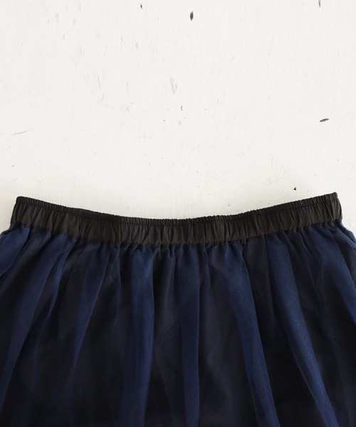 antiqua（アンティカ）の「チュールレーススカート（スカート・レディース・ネイビー・FREE）」の19枚目の写真