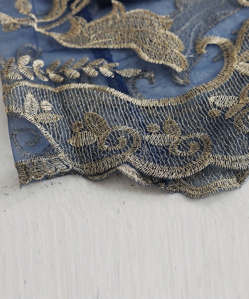 antiqua（アンティカ）の「チュールレーススカート（スカート・レディース・ネイビー・FREE）」の16枚目の写真