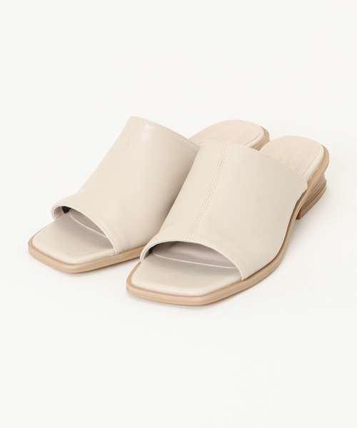 ikka（イッカ）の「PUソフトミュール（サンダル・レディース・ブラック/オフホワイト・M/L）」の12枚目の写真