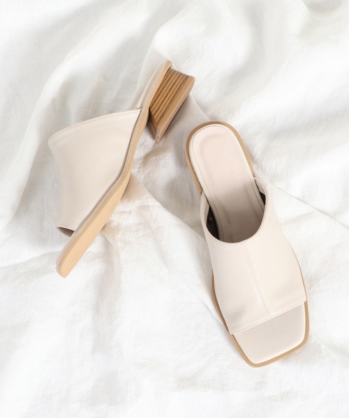 ikka（イッカ）の「PUソフトミュール（サンダル・レディース・ブラック/オフホワイト・M/L）」の16枚目の写真