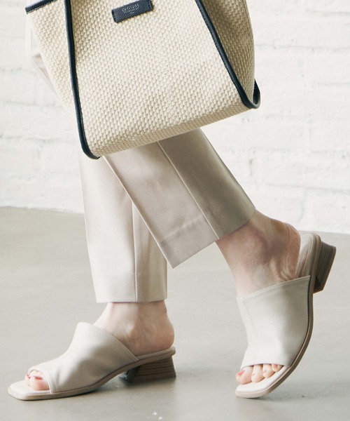 ikka（イッカ）の「PUソフトミュール（サンダル・レディース・ブラック/オフホワイト・M/L）」の17枚目の写真