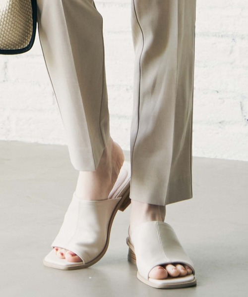 ikka（イッカ）の「PUソフトミュール（サンダル・レディース・ブラック/オフホワイト・M/L）」の18枚目の写真