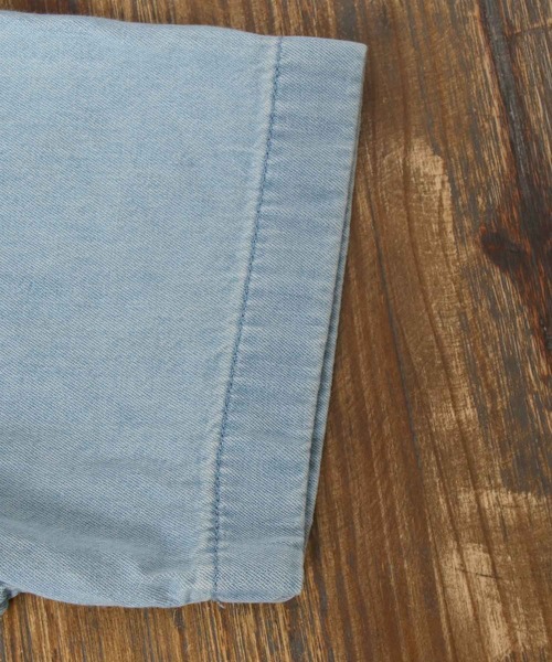 Levi's(リーバイス)の「Levi's /リーバイス CLASSIC ONE POCKET STANDARD デニム ワーク半袖シャツ(シャツ/ブラウス・メンズ・ライトブルー・S/M/L)」の9枚目の写真