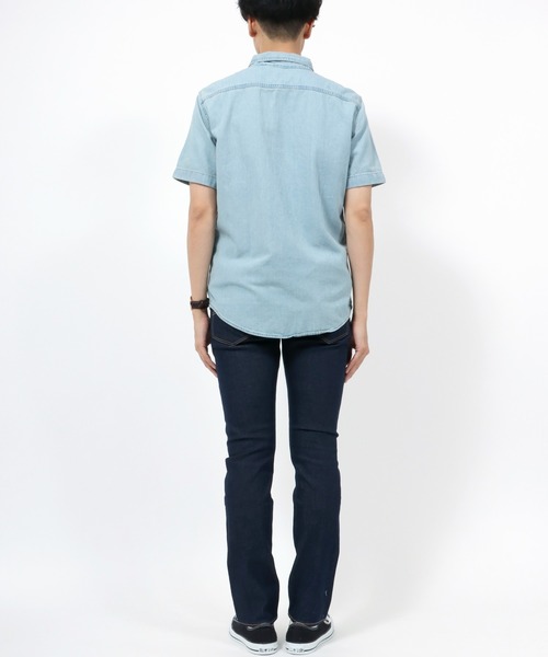 Levi's(リーバイス)の「Levi's /リーバイス CLASSIC ONE POCKET STANDARD デニム ワーク半袖シャツ(シャツ/ブラウス・メンズ・ライトブルー・S/M/L)」の14枚目の写真