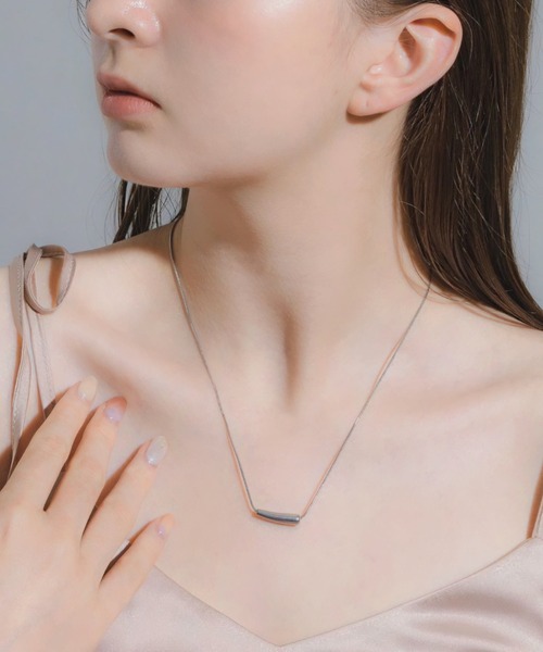 muku（ムク）の「金属アレルギー対応 モチーフネックレス/サージカルステンレス/316L（ネックレス・レディース・シルバー/ゴールド・45/39/52）」の4枚目の写真