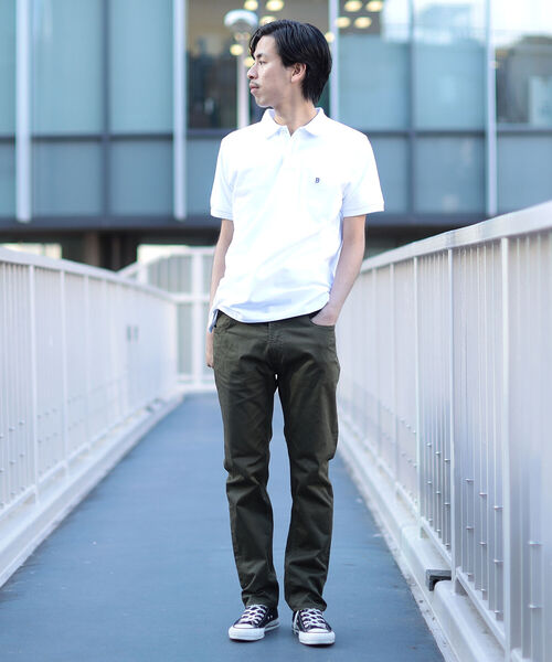 BEAMS(ビームス)の「BEAMS / ワンポイント ポロシャツ(ポロシャツ・メンズ・ホワイト/グレー系その他/ネイビー・SMALL/MEDIUM/LARGE/X-LARGE)」の7枚目の写真