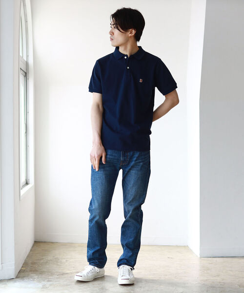 BEAMS(ビームス)の「BEAMS / ワンポイント ポロシャツ(ポロシャツ・メンズ・ホワイト/グレー系その他/ネイビー・SMALL/MEDIUM/LARGE/X-LARGE)」の17枚目の写真