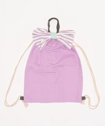 DONOBAN | ◇キッズ◇ガールズリボン付きナップサック(エコバッグ/サブバッグ)