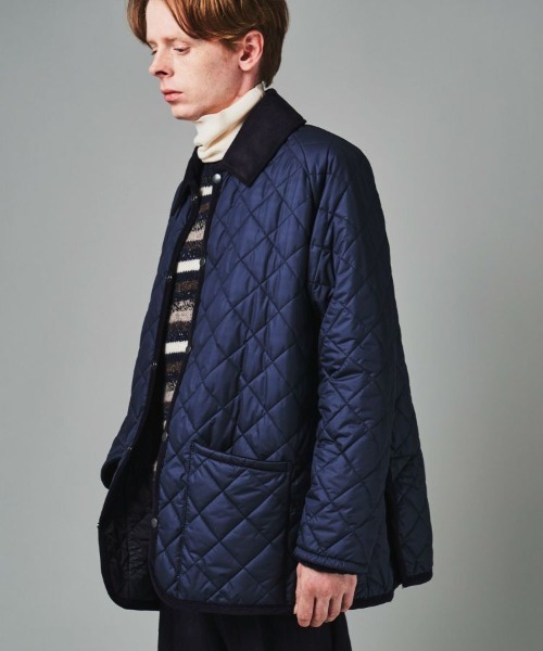 Auchincoal（オーケンコール）の「【Auchincoal/オーケンコール】スタンダードキルティングジャケット（ステンカラーコート・メンズ・ネイビー・38/36/42/40）」の10枚目の写真