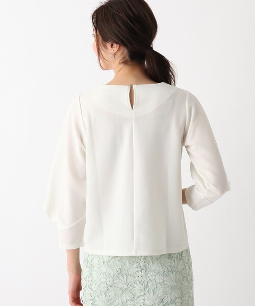 index（インデックス）の「◆ブライトリップルハートタックスリーブトップス【WEB限定サイズ】（Tシャツ/カットソー・レディース・グリーン系/ベージュ/ネイビー/ホワイト系・36/40/38/42）」の7枚目の写真