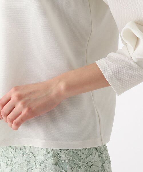 index（インデックス）の「◆ブライトリップルハートタックスリーブトップス【WEB限定サイズ】（Tシャツ/カットソー・レディース・グリーン系/ベージュ/ネイビー/ホワイト系・36/40/38/42）」の10枚目の写真
